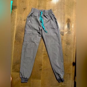 Figs High Waisted Zamora Jogger Scrub Pants Graphite XXS